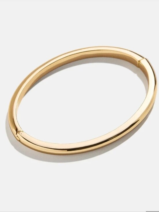 BaubleBar Jewelry - BaubleBar Nadia Classic Hinge Bangle Gold